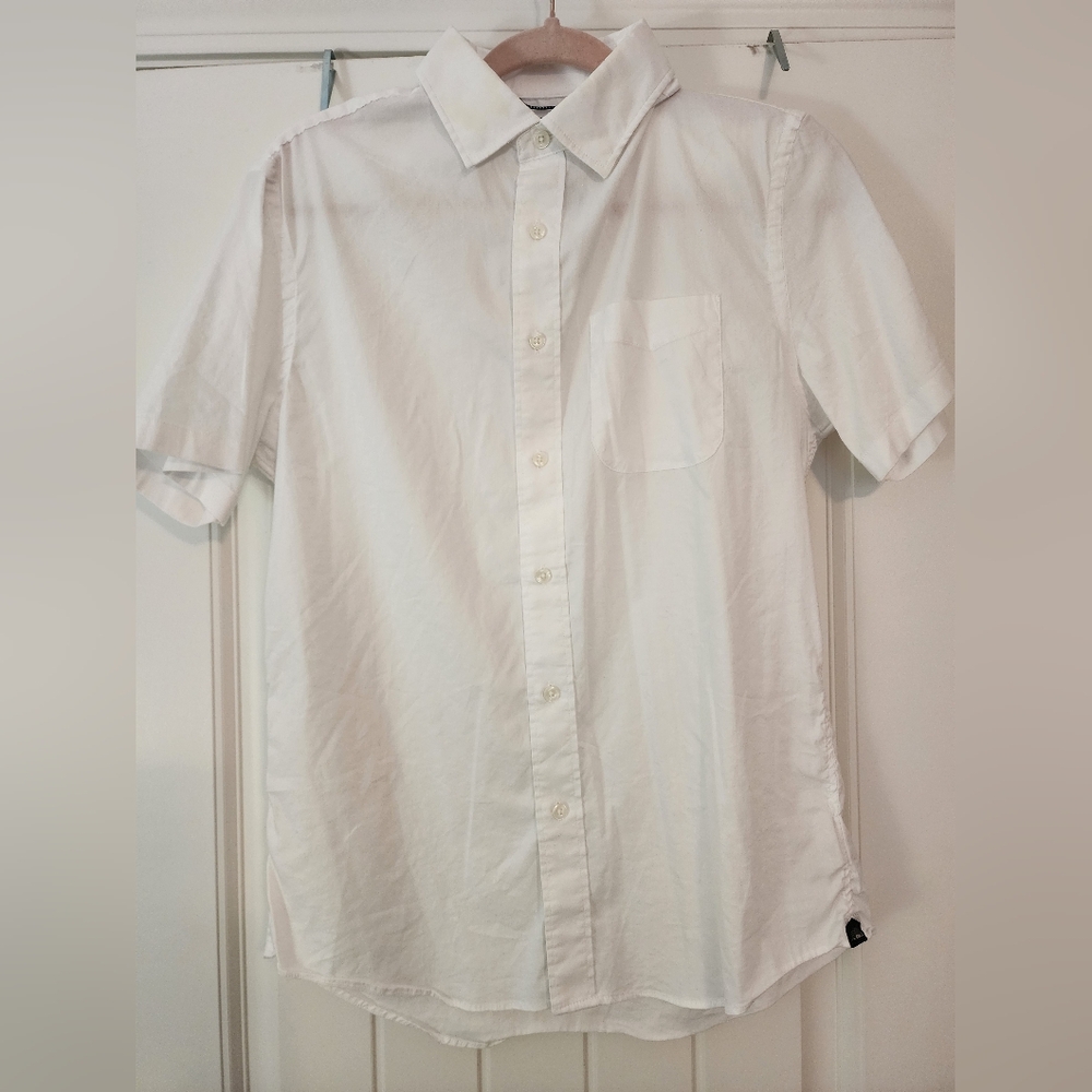 Faherty Small Classic White Men's Short Sleeve Shirt  Casual Office Business NWT